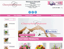 Tablet Screenshot of cherryhillflorist.net